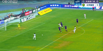 国安客场4-2战胜津门虎，法比奥贡献2球1助攻