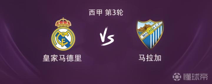 皇马vs马拉加：姆巴佩、维尼修斯首发，库库雷利亚出战