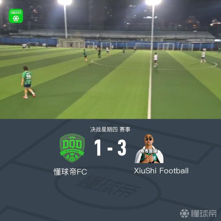 XbotGo丨懂球帝1-3不敌秀市足球队